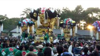 2009.10.18　新居浜太鼓祭り　浮島対宇高　　宮入