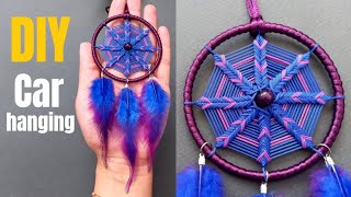 DIY Dream Catcher | Easy Dream Catcher webbing tutorial | DIY Car hanging tutorial | آموزش دریمکچر