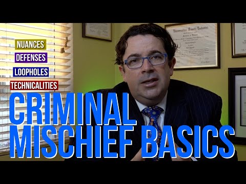 What type of crime is mischief?