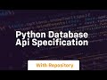 python database api specification