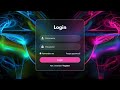 Glassmorphism Login Form   HTML & CSS