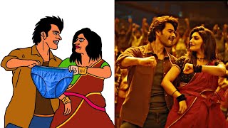 Kurchi Madathapetti Full Video Song Drawing Meme | Guntur kaaram | Mahesh Babu l Sreeleela