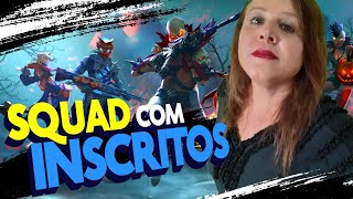 🔴 FREE FIRE - AO VIVO 🔥 JOGANDO COM INSCRITOS SQUAD RANKEADO 🔥 BOOYAH!! CAIXA DE PRESENTE!!