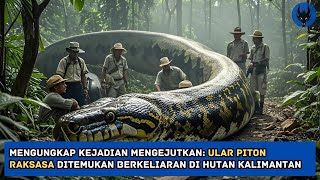 Mengungkap Kejadian Mengejutkan: Ular Piton Raksasa Ditemukan Berkeliaran di Hutan Kalimantan