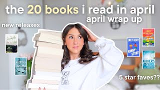 all 20 books that i read in april📖✨ april wrap up!