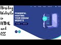 How to make a Webhosting website in HTML and CSS | Source code