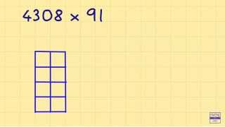 Lattice Multiplication: 4 digits times 2 digits