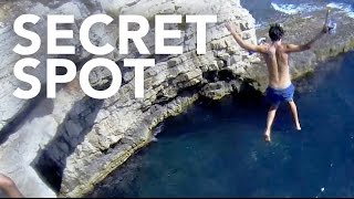 SECRET Cliff Jumping Spot in Croatia