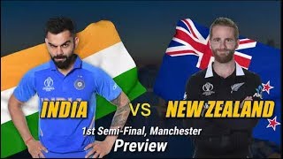 LIVE:  India vs New Zealand, 1st Semi-Final (1 v 4) - Live Cricket Score, Commentary #CWC19