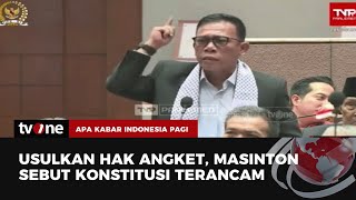 Politikus PDIP Masinton Pasaribu Dorong Hak Angket MK, Sasar Siapa? | AKIP tvOne