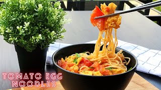 Tomato Egg Noodles | Twist on A Classic Chinese Dish! | ONLY 3 INGREDIENTS | Quick recipe! MUST TRY!