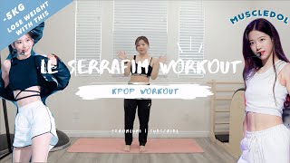 Lose Weight with this *INTENSE* LE SSERAFIM Workout Routine | kpop workouts