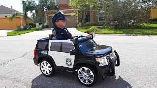 Cool Police car / Unboxing And Assembling Power Wheel Car Ride on Police Kids Car