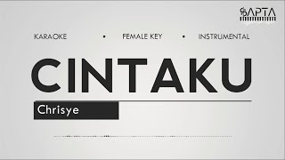 Chrisye - Cintaku (Karaoke  | Female Key | Instrumental )