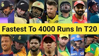 Fastest To 4000 Runs In T20 Cricket 🏏 Top 25 Batsman 🔥 #shorts #viratkohli #klrahul #babarazam