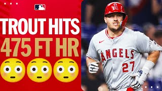 ARE YOU SERIOUS MIKE TROUT?! Hits 2 homers including a 475-ft blast! 😱