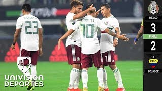 México 3-2 Ecuador - GOLES Y RESUMEN - Amistoso Internacional