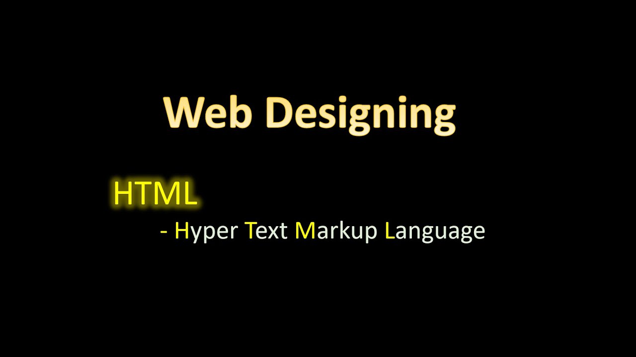 Web Design Part 1 Youtube