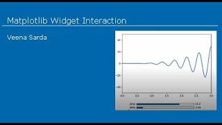 Matplotlib Widget Interaction