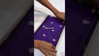 a very beautiful saree pure katan silk banarasi handloom kadhwa sarees purple colour buy now #shorts