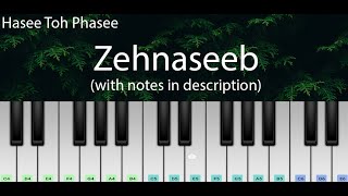 Zehnaseeb (Hasee Toh Phasee) | Easy Piano Tutorial with Notes | Perfect Piano