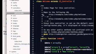 CodeIgniter Controllers and Views