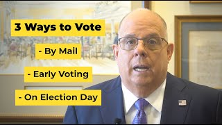 Governor Hogan Encourages Marylanders to Plan their Vote