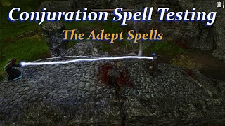 Adept Conjuration Spell Mod Testing
