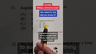 ASVAB AFQT Word Knowledge answers 21