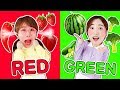 Eating only one color of food 24 hours | Xiaoling toy