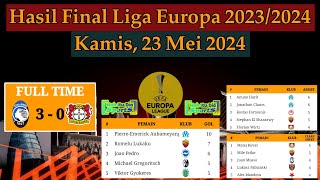 Hasil Final Liga Europa Tadi Malam - Atalanta vs Bayer Leverkusen - Europa League 2024