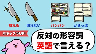 【意外に言えない】毎日の生活で使う英語のボキャブラリー（反対の形容詞） [#343]