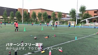 TR パス\u0026コントロール（ひし形、サイド侵入）