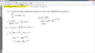 06.z - Differential Equations Newton's Law of Cooling
