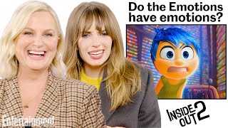 Amy Poehler & Maya Hawke Debunk 'Inside Out 2' Fan Theories with the Cast | Entertainment Weekly