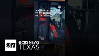Txdot Plows Scrape Ice Off Central Expressway