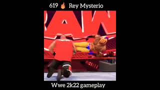 Rey Mysterio Finisher 619 To Kevin Owens In WWE 2K22 #shorts #wwe #2k #viral #trending #wwe2k22