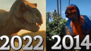 Evolution of t-rex feathered/emplumado Bad Romance (2014-2021)#short#Venom310