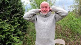 Dachstien alpine heavy boiled wool pullover sweater and wool watch cap