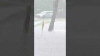Hurricane Idalia Turns Streets Into Rivers in Florida #shorts  | VOA News