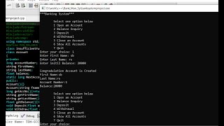 Banking System in C++ with source code | Source Code & Projects