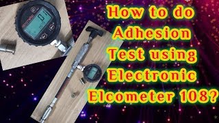 Adhesion Test using Electronic Hydraulic Adhesion Test Equipment