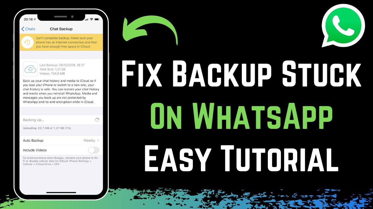 How to Fix WhatsApp Backup Stuck Android ! (2023) - YouTube