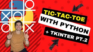 Tic Tac Toe in Python pt.2! Use Tkinter to create a GUI! Draw game board, create gameplay functions!