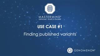 Use Case 1: Finding Published Variants