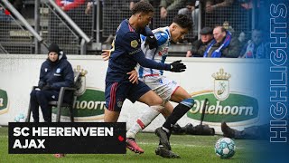 Doelpuntrijke wedstrijd in het Abe Lenstra stadion | Highlights sc Heerenveen - Ajax