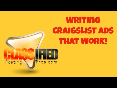 how to write a craigslist ad that works how to write a craigslist ad that works