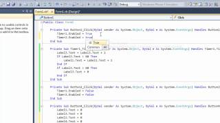 Visual Basic Tutorial - Stopwatch (With Lap feature)