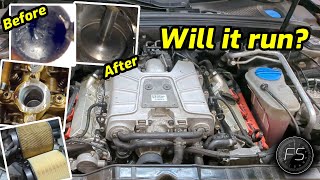 Audi 3.0T valve clean, valve cover, supercharger install/bleed (S4, S5, A4, A6, A7, A8, Q7, SQ5)