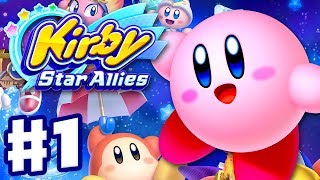 Kirby Star Allies - Gameplay Walkthrough Part 1 - Dream Land 100%! (Nintendo Switch)